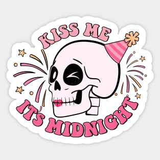 Kiss Me It's Midnight Sticker